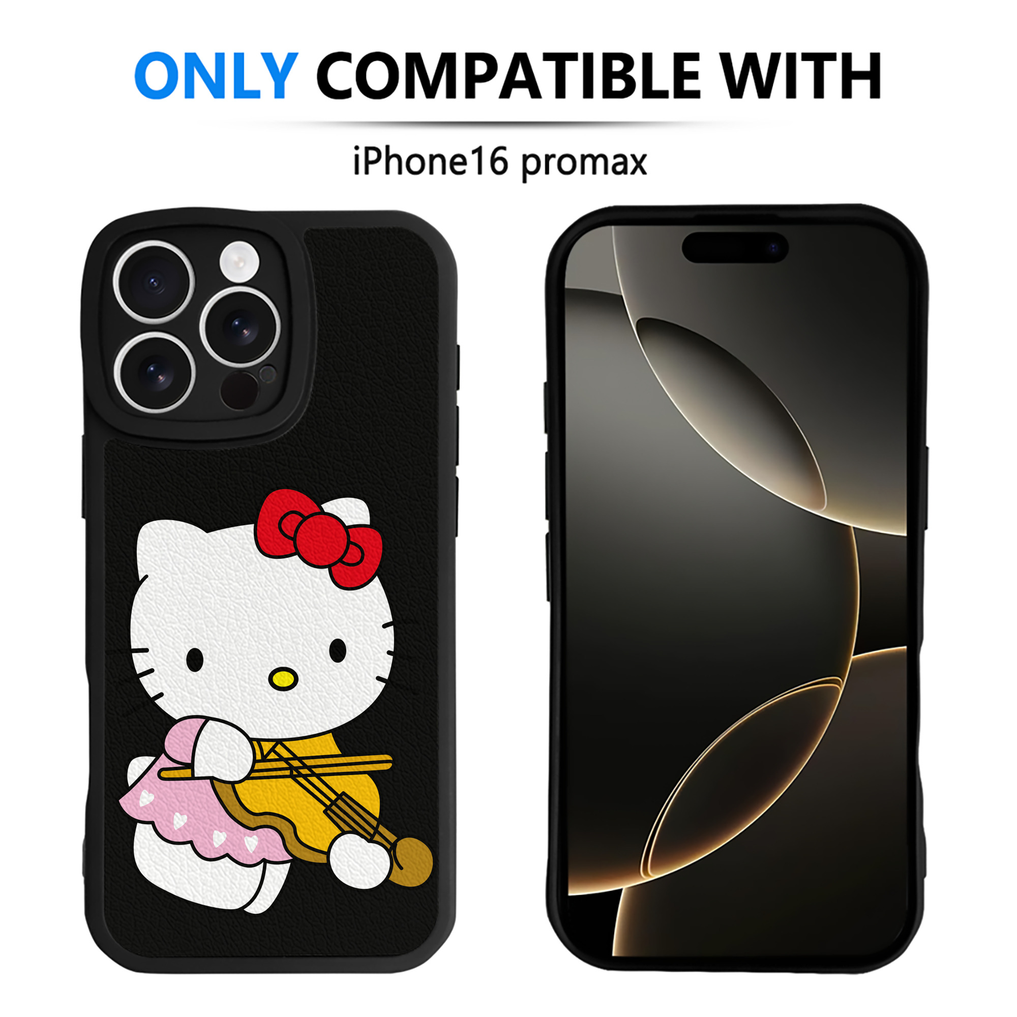 （画像用） Hello Kitty ハローキティ 【iPhone 16シリーズ対応】シリコンスマホケース（レザー調） 材質：シリコン